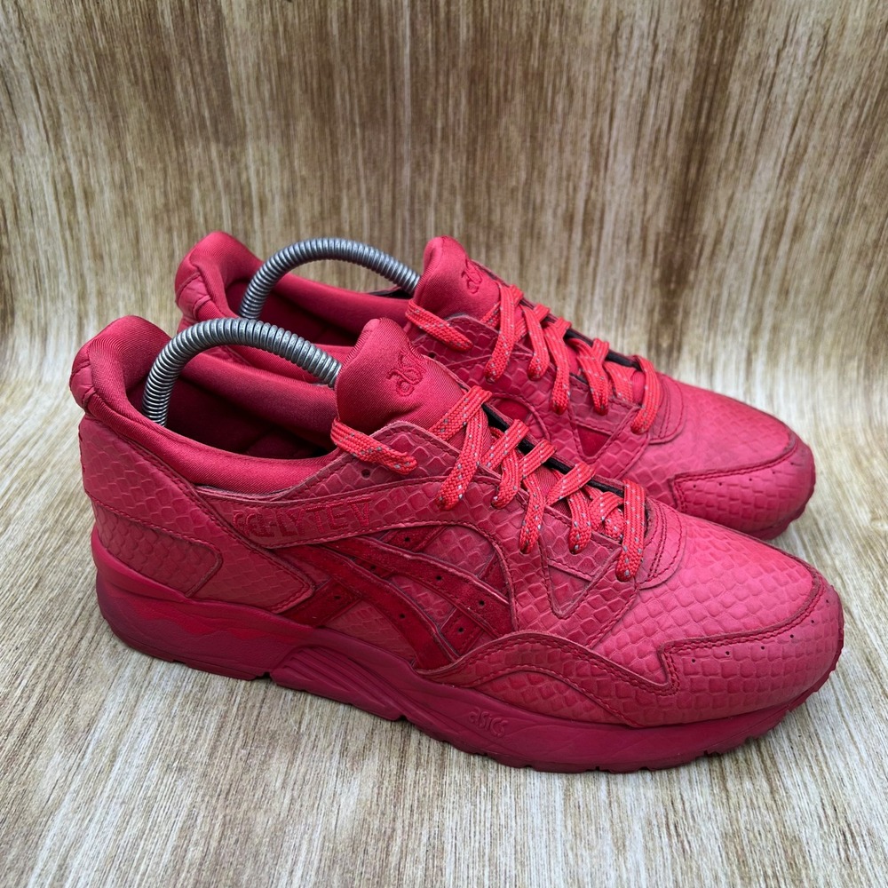 ASICS Gel-Lyte V Sneakers Women's Size 9 Red Mamba Embossed Low Top H51EK